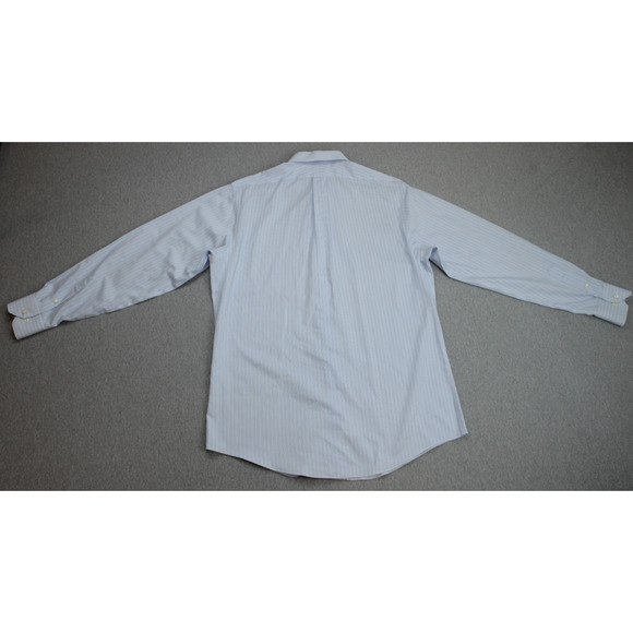 Brooks Brothers Shirt Mens 16.5 - 36/ 37 Stripped Slim Fit Non Iron 100% Cotton - Picture 3 of 6